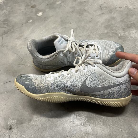 Nike Mamba Rage Pure Platinum Size 9 Gray White Kobe Basketball - Picture 5 of 8
